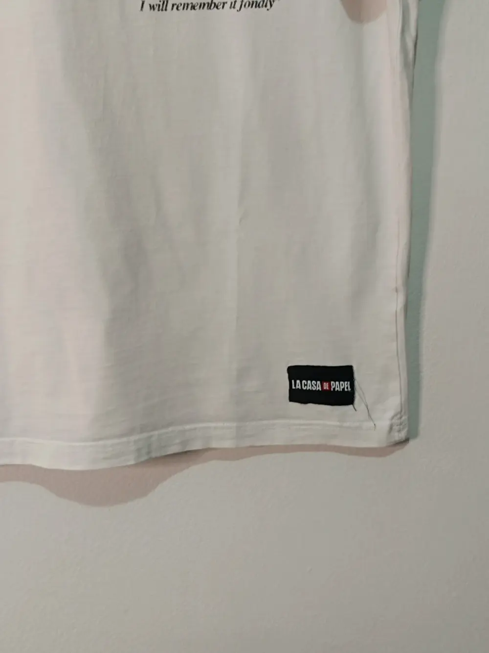 Camiseta La Casa de Papel x Pull&Bear Bella Ciao Blanca Talla M Oversize, foto 2