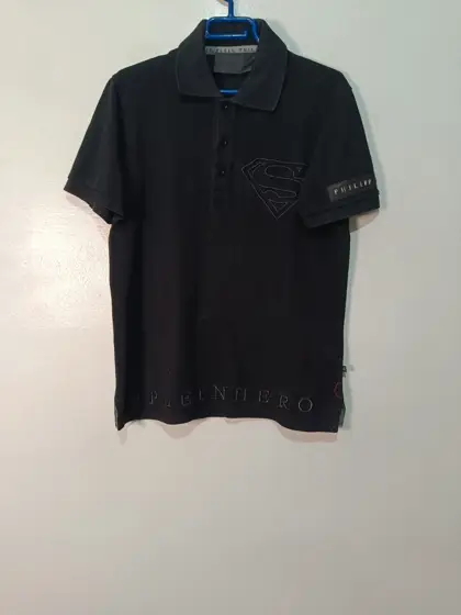Polo manga corta Philipp Plein x DC comics Pleinhero talla S ver medidas