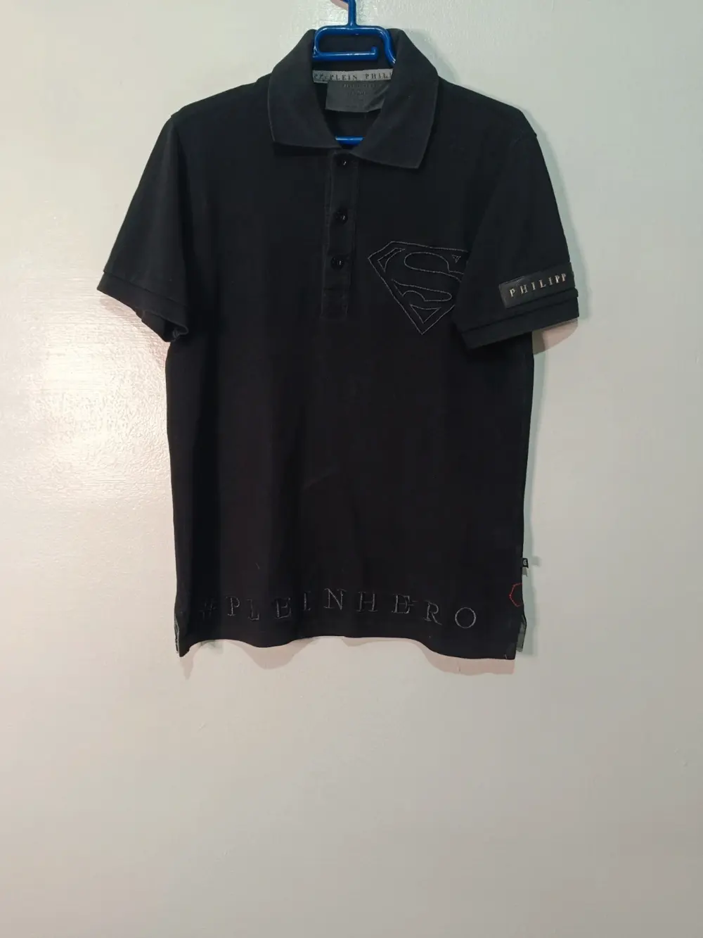Polo manga corta Philipp Plein x DC comics Pleinhero talla S ver medidas