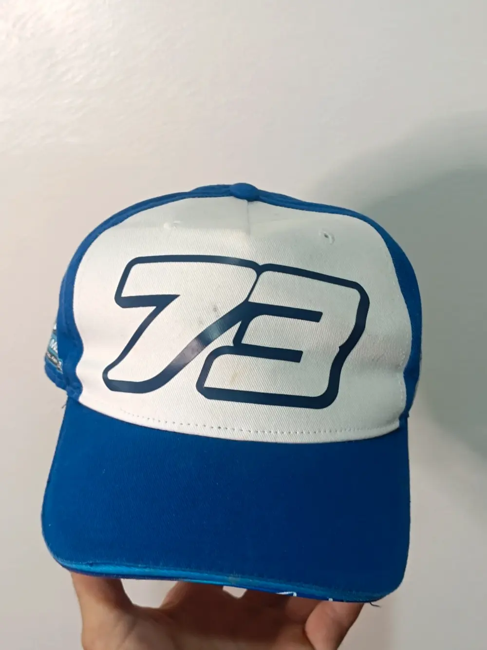 Gorra Álex Márquez 73 Fan Club The Blue Gunners Azul/Blanca Talla Única ajustable adulto unisex