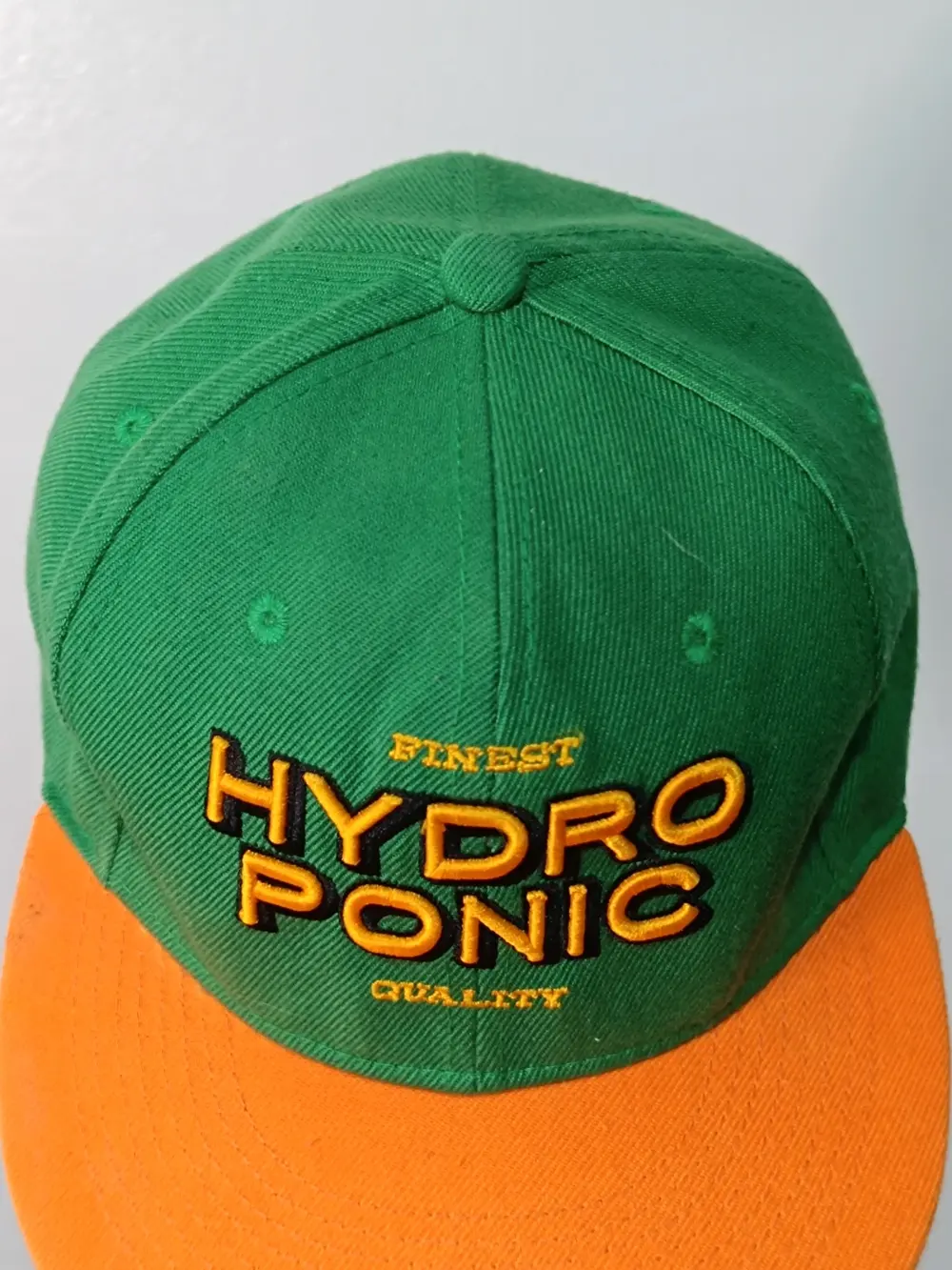 Gorra Snapback Hydroponic Verde y Naranja Style Skateboard Talla Única ajustable adulto unisex, foto 3