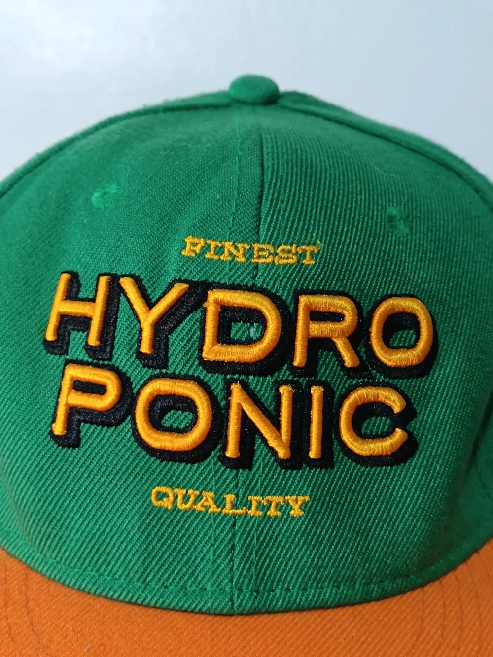 Gorra Snapback Hydroponic Verde y Naranja Style Skateboard Talla Única ajustable adulto unisex, foto 5