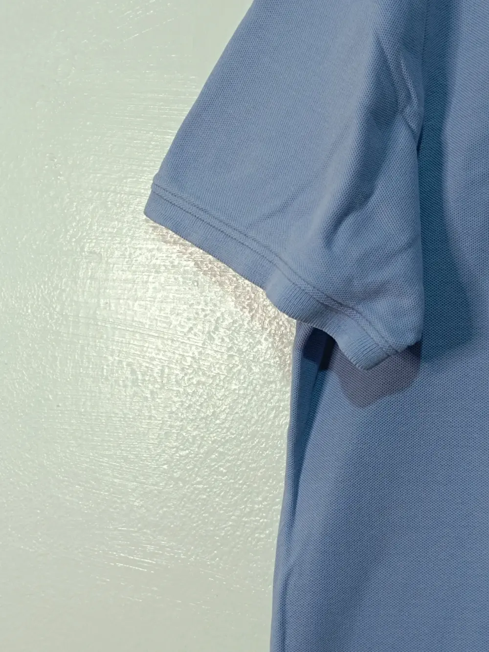 Polo Calvin Klein "Classic Fit" en 100% Pima cotton, color azul lavanda, talla M, foto 5