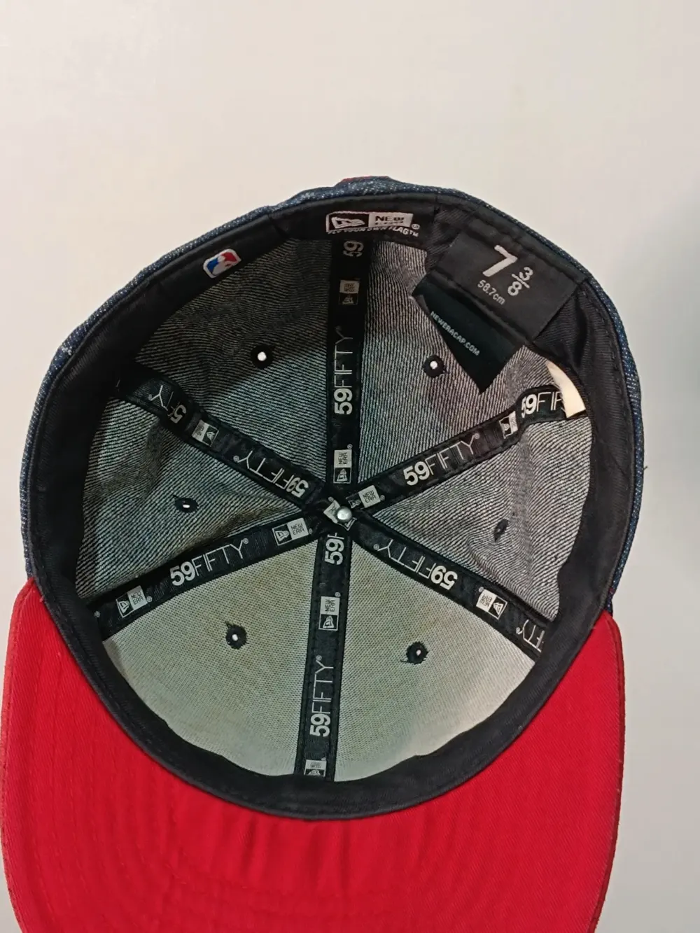 Gorra New Era 59FIFTY Chicago Bulls Vaquera Denim NBA Talla 7 3/8, foto 5
