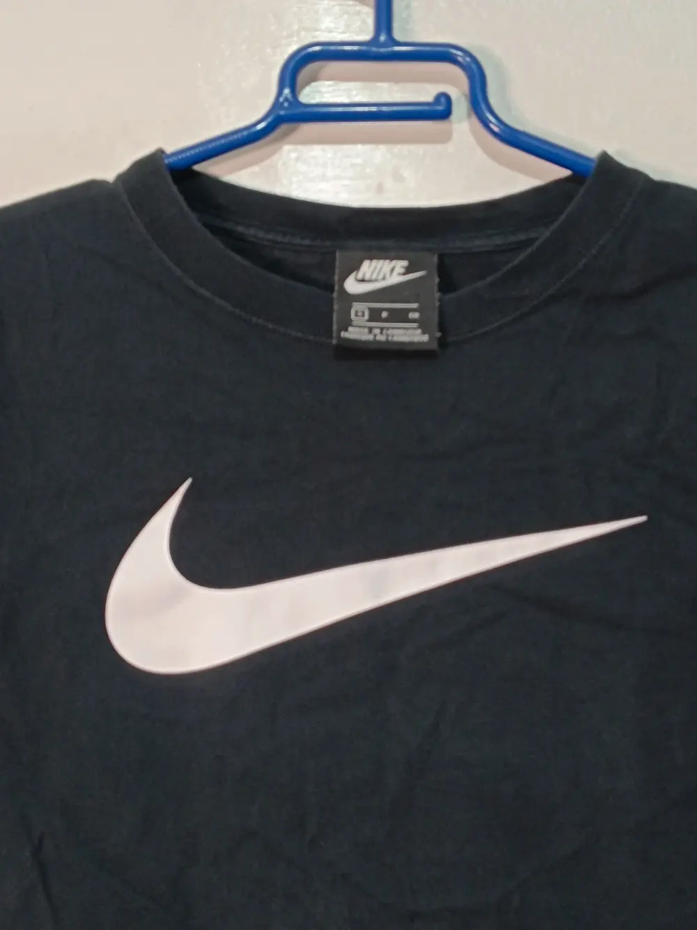 Crop Top Nike Swoosh Negra Talla S ver medidas, foto 2