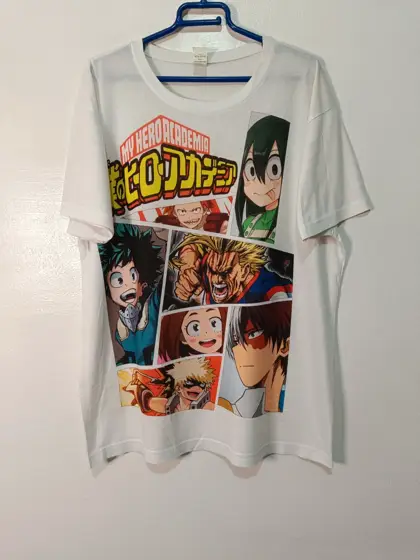 Camiseta My Hero Academia manga panel - Talla XXL (ajusta a XL)