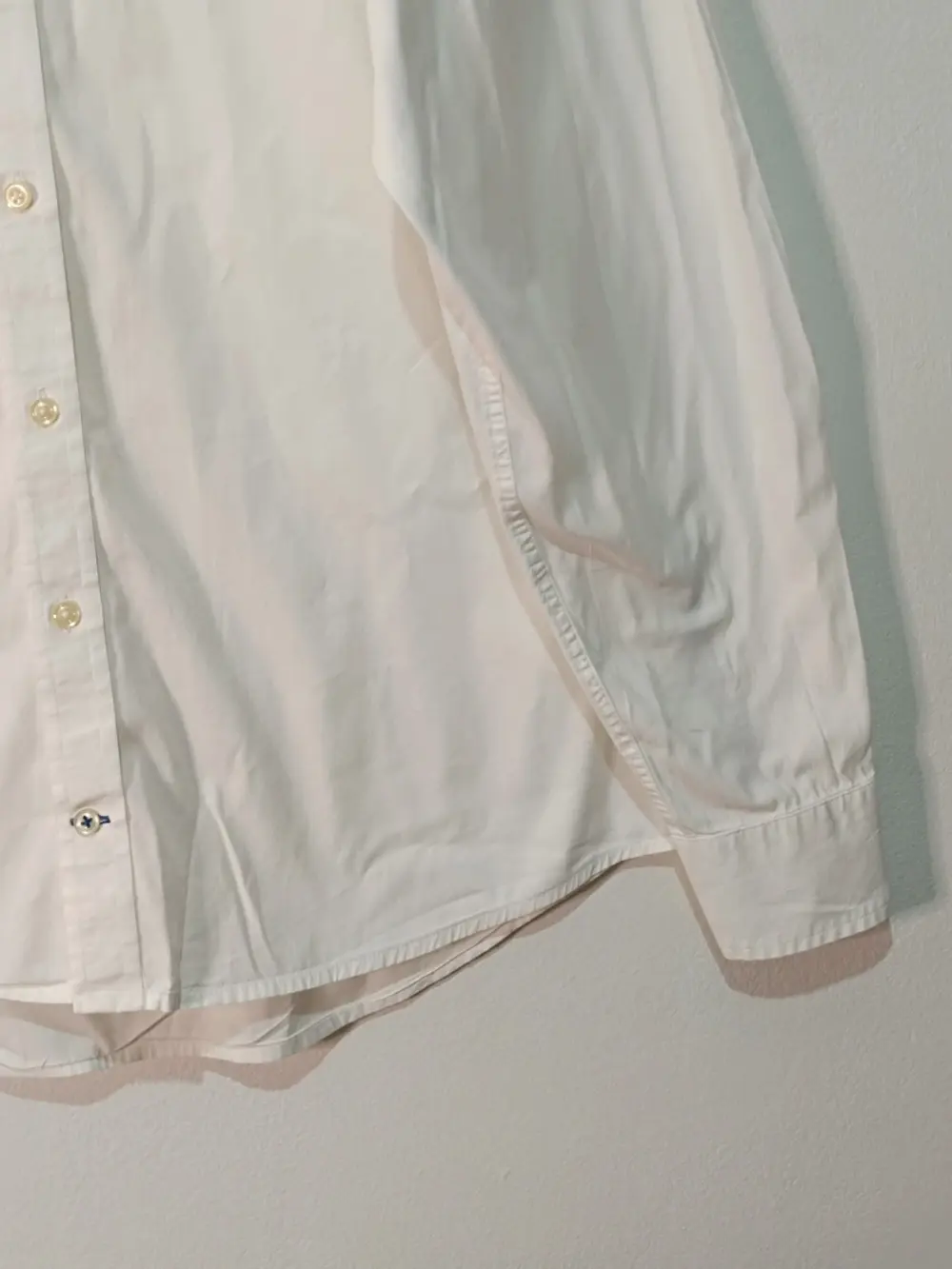 Camisa manga larga Tommy Hilfiger blanca clásica, talla L (Stretch), foto 2