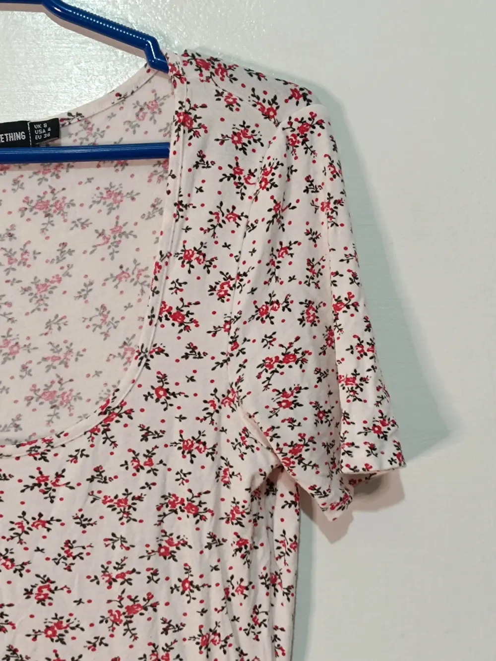 Vestido Corto PrettyLittleThing Flores Talla S EU 36 Escote Redondo, foto 4