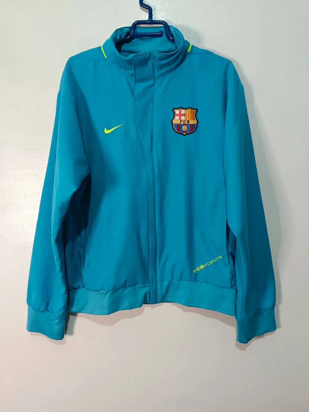 Chaqueta vintage FC Barcelona Nike Y2K Vintage Nike Turquesa Talla S