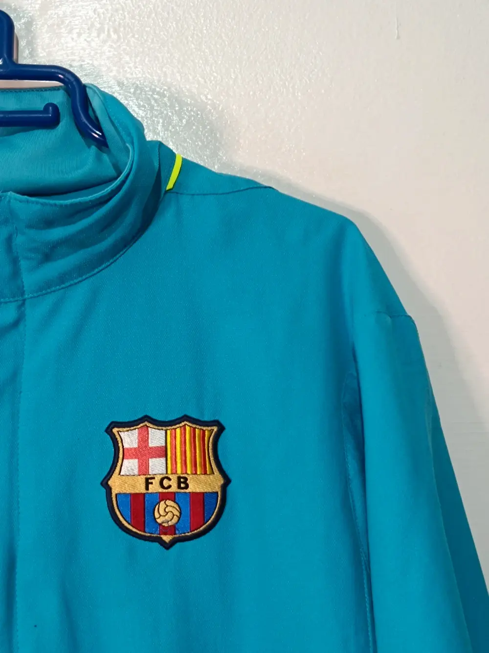 Chaqueta vintage FC Barcelona Nike Y2K Vintage Nike Turquesa Talla S, foto 5