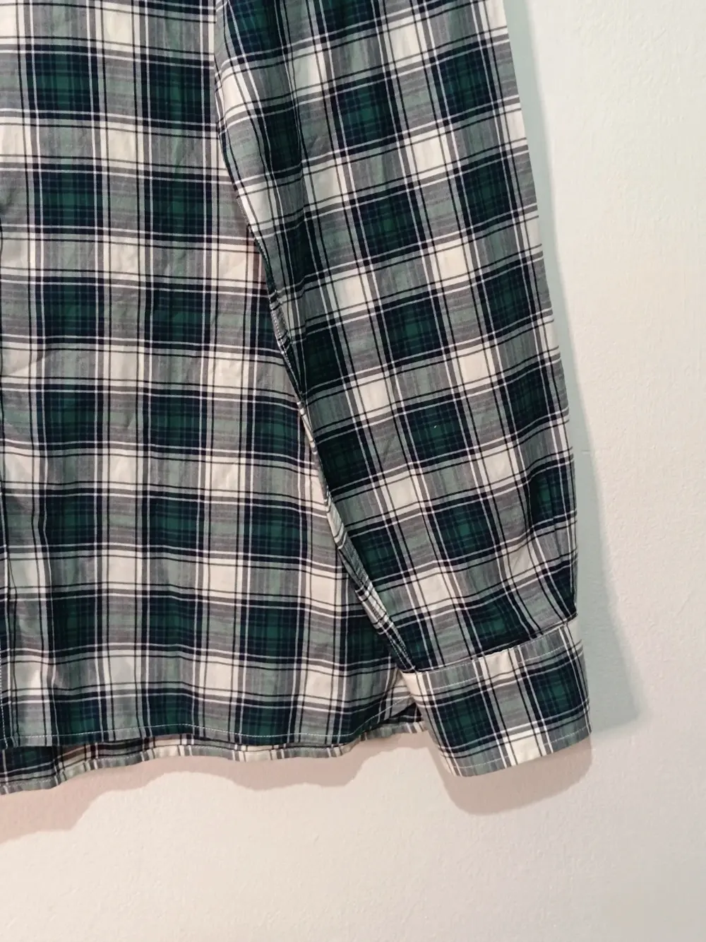 Camisa manga larga a cuadros Tommy Hilfiger talla XL verde/azul, talla X, foto 2
