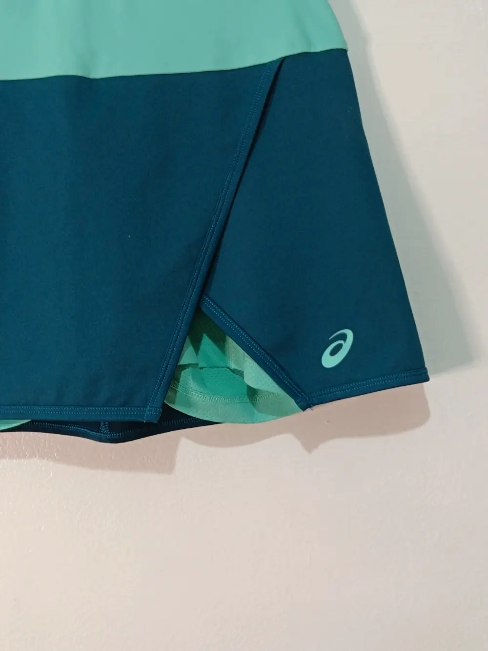 Falda pantalón Asics tenis padel azul marino menta XS, foto 2