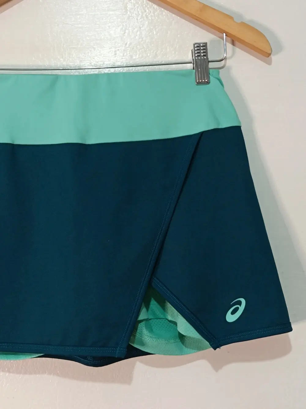 Falda pantalón Asics tenis padel azul marino menta XS, foto 4