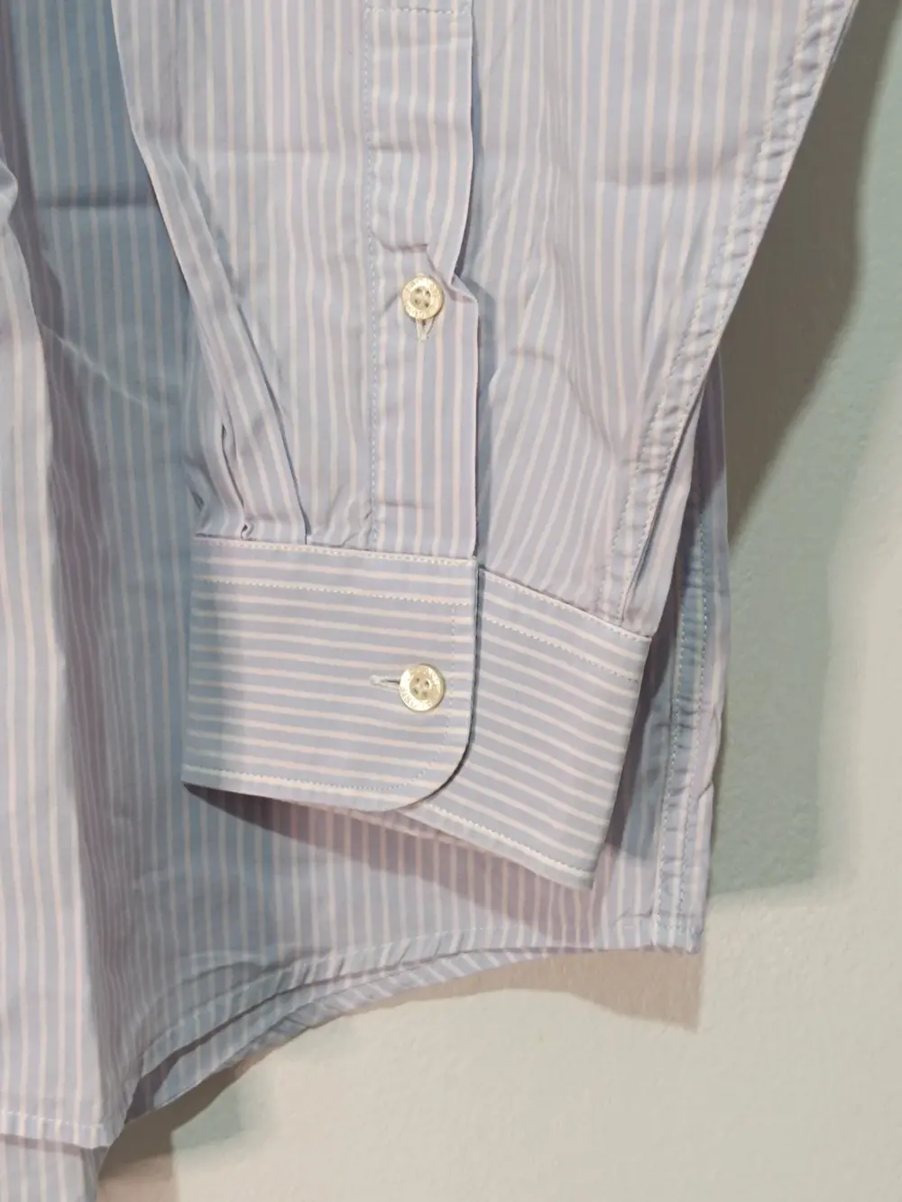 Camisa a rayas manga larga Lacoste talla 43 ver medidas, foto 2