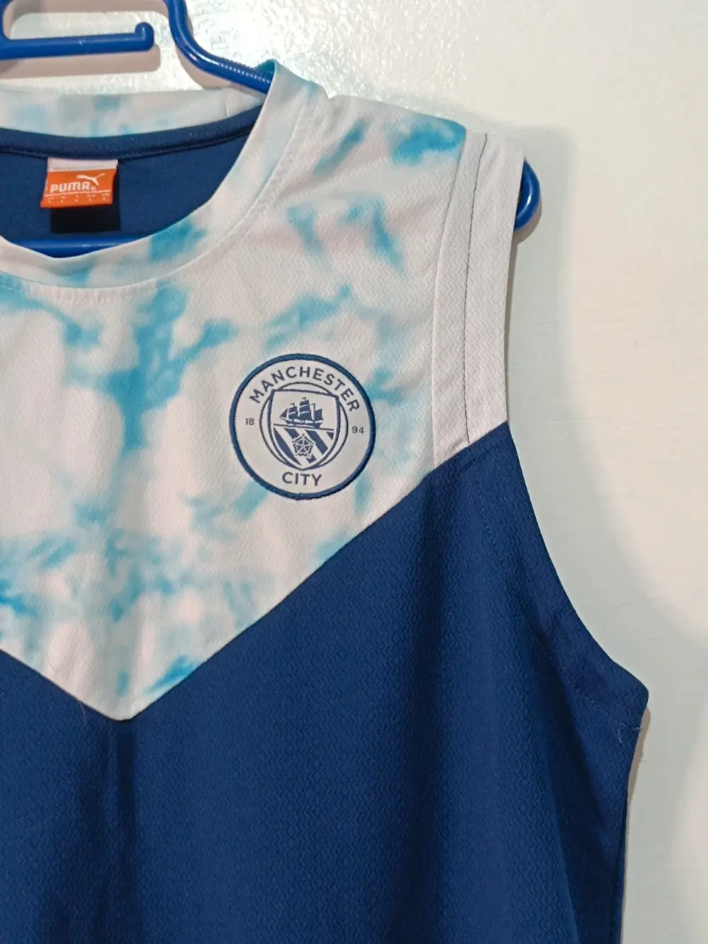Camiseta sin mangas Tirantes Manchester City Puma Talla L (Apta para M), foto 2