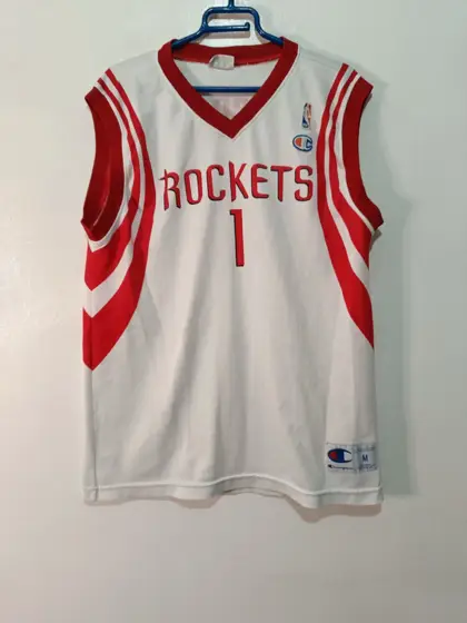 Camiseta NBA Houston Rockets McGrady #1 Champion Vintage Talla M