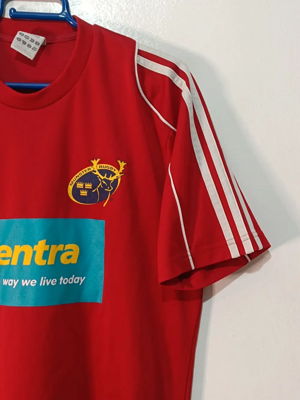 Camiseta vintage Munster Rugby Summer Camp Adidas Talla S Roja, foto 3
