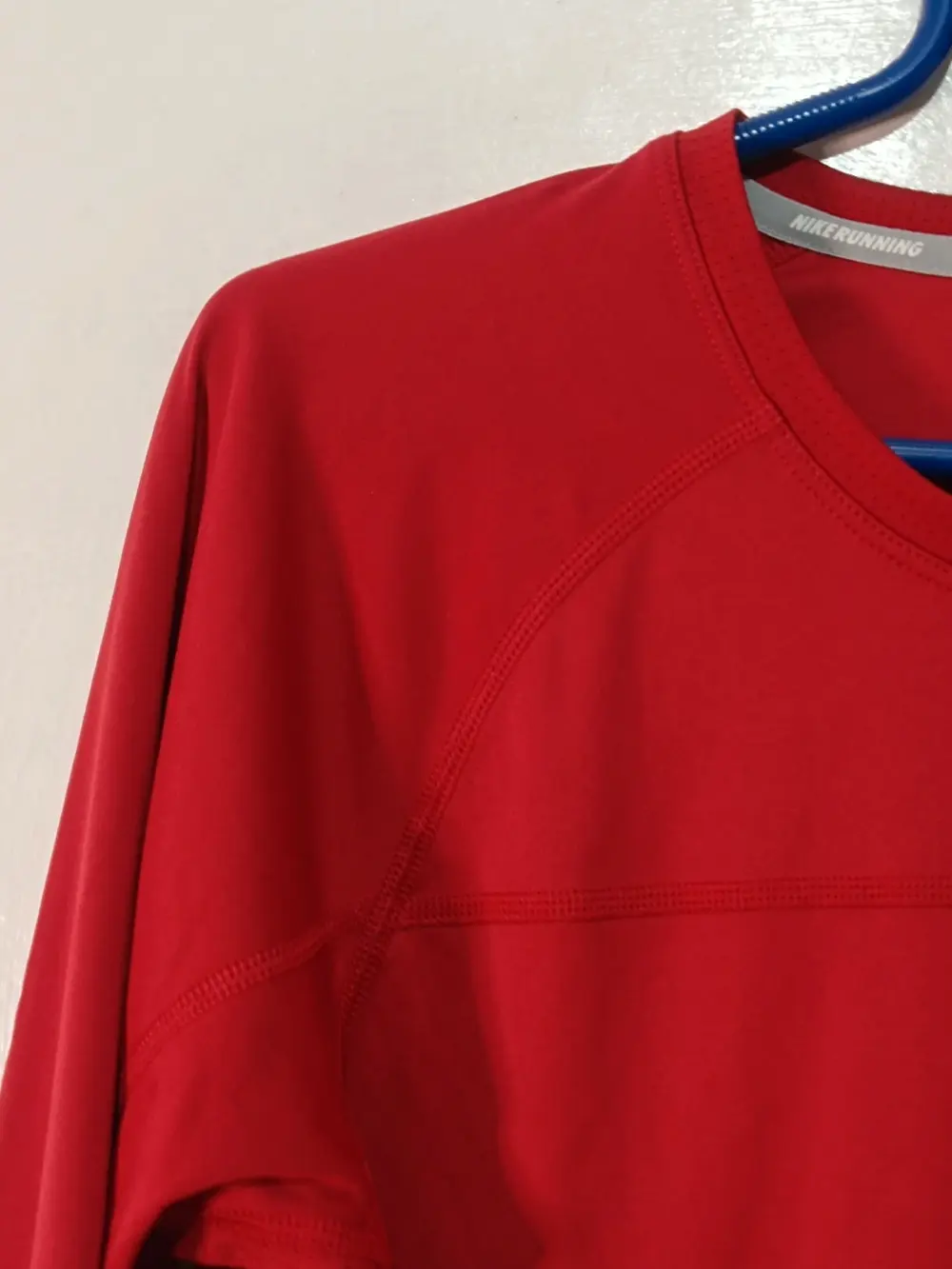 Camiseta Técnica Nike Running Miler Manga Larga Roja Talla L, foto 5