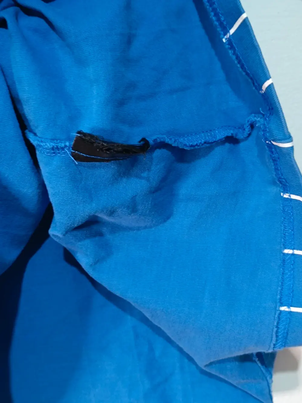 Camiseta Karl Kani Oversize Raya Diplomática Azul – Talla L, foto 5