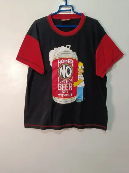 Camiseta vintage The Simpsons Homer Beer 2010 talla L