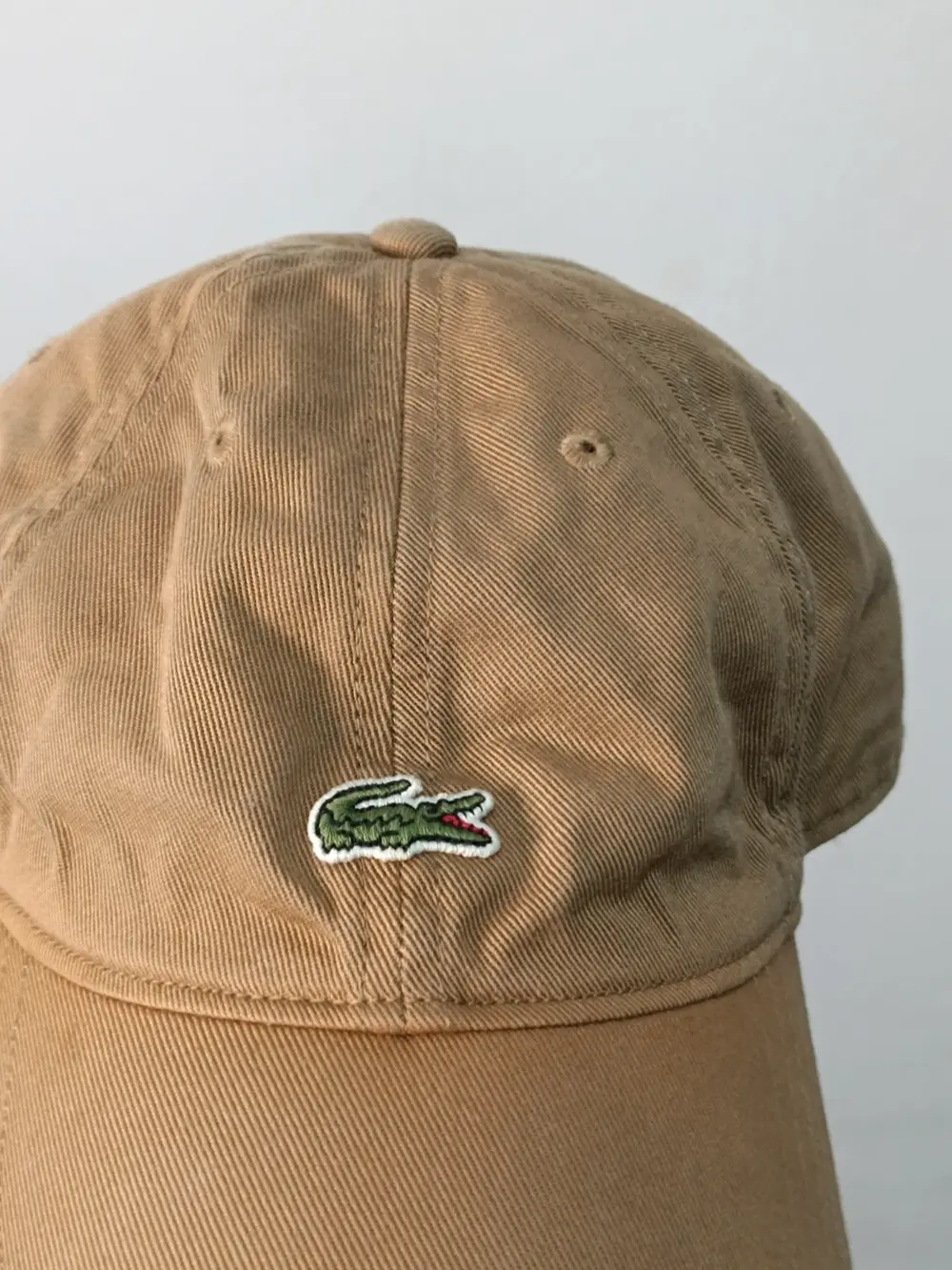 Gorra Lacoste Marrón / Beige Camel Cocodrilo Bordado Talla Única Ajustable (Unisex), foto 2