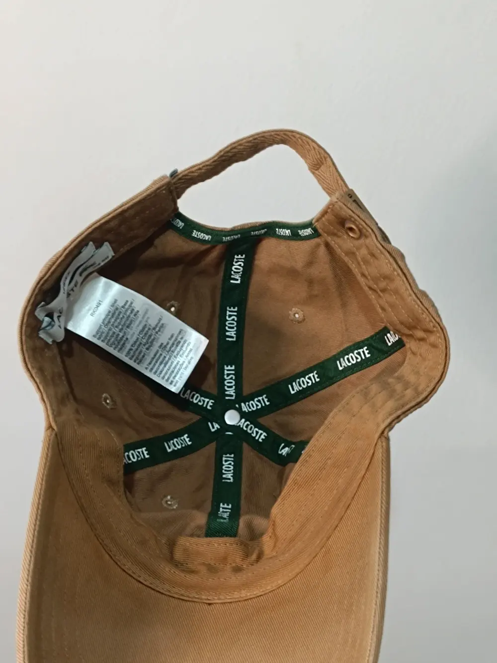 Gorra Lacoste Marrón / Beige Camel Cocodrilo Bordado Talla Única Ajustable (Unisex), foto 4
