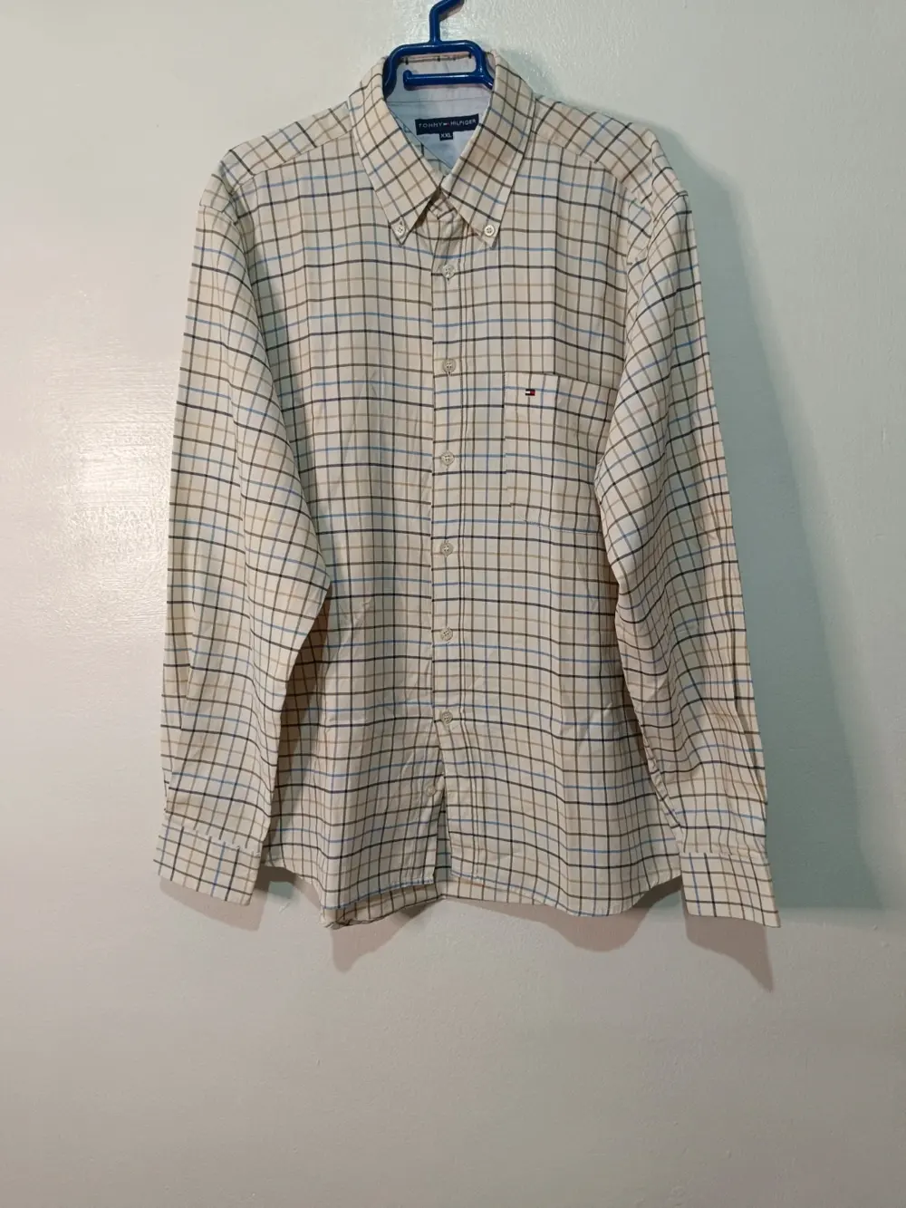Camisa Tommy Hilfiger Manga Larga Cuadros talla XXL (Válida XL)