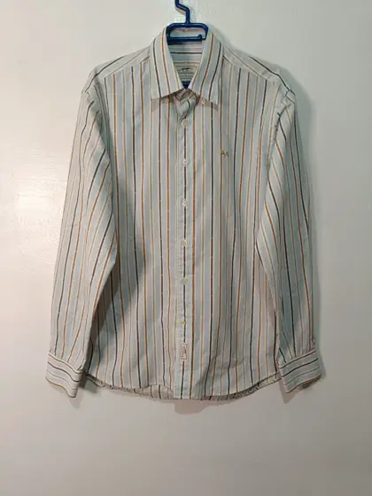 Camisa a rayas vintage manga larga Thomas Burberry talla L