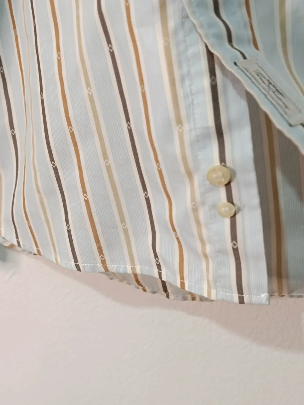 Camisa a rayas vintage manga larga Thomas Burberry talla L, foto 3
