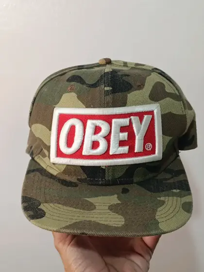 Gorra Obey Camuflaje Snapback Vintage - Talla Única OSFA
