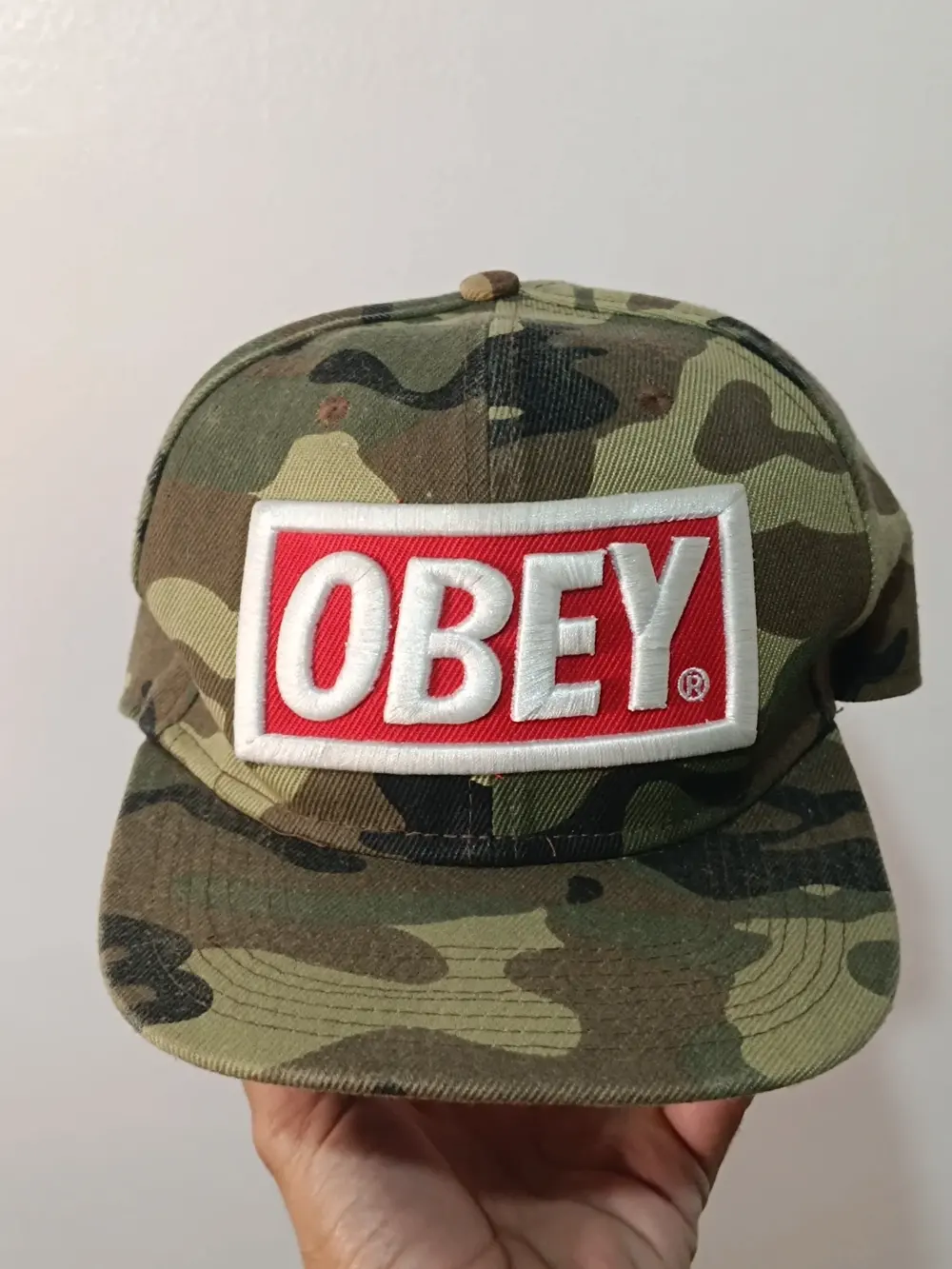 Gorra Obey Camuflaje Snapback Vintage - Talla Única OSFA