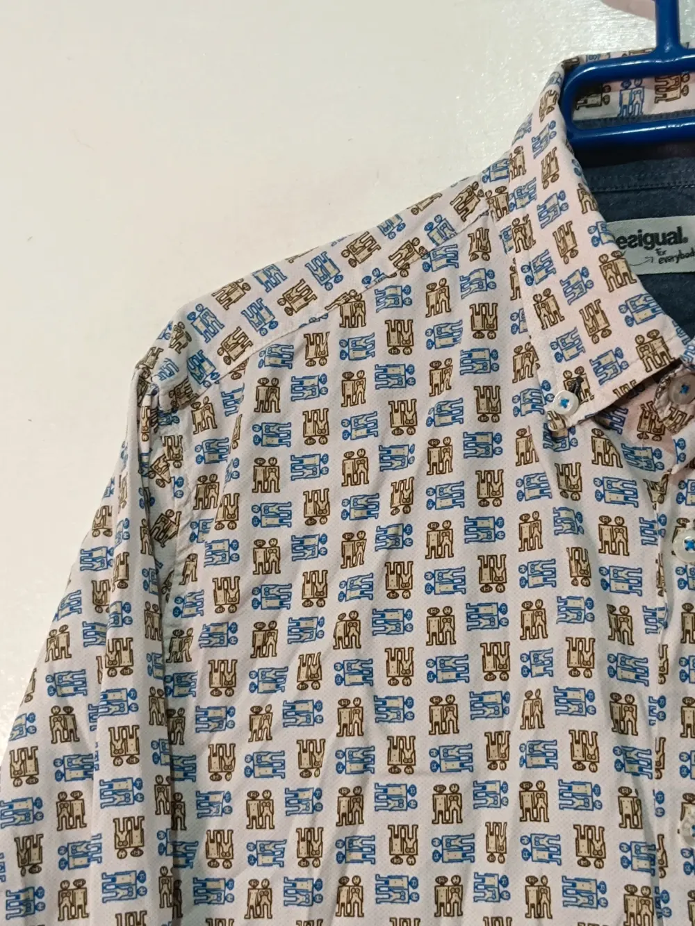 Camisa manga larga Desigual "For Everybody" print alienígenas retro-pop Talla M, foto 5