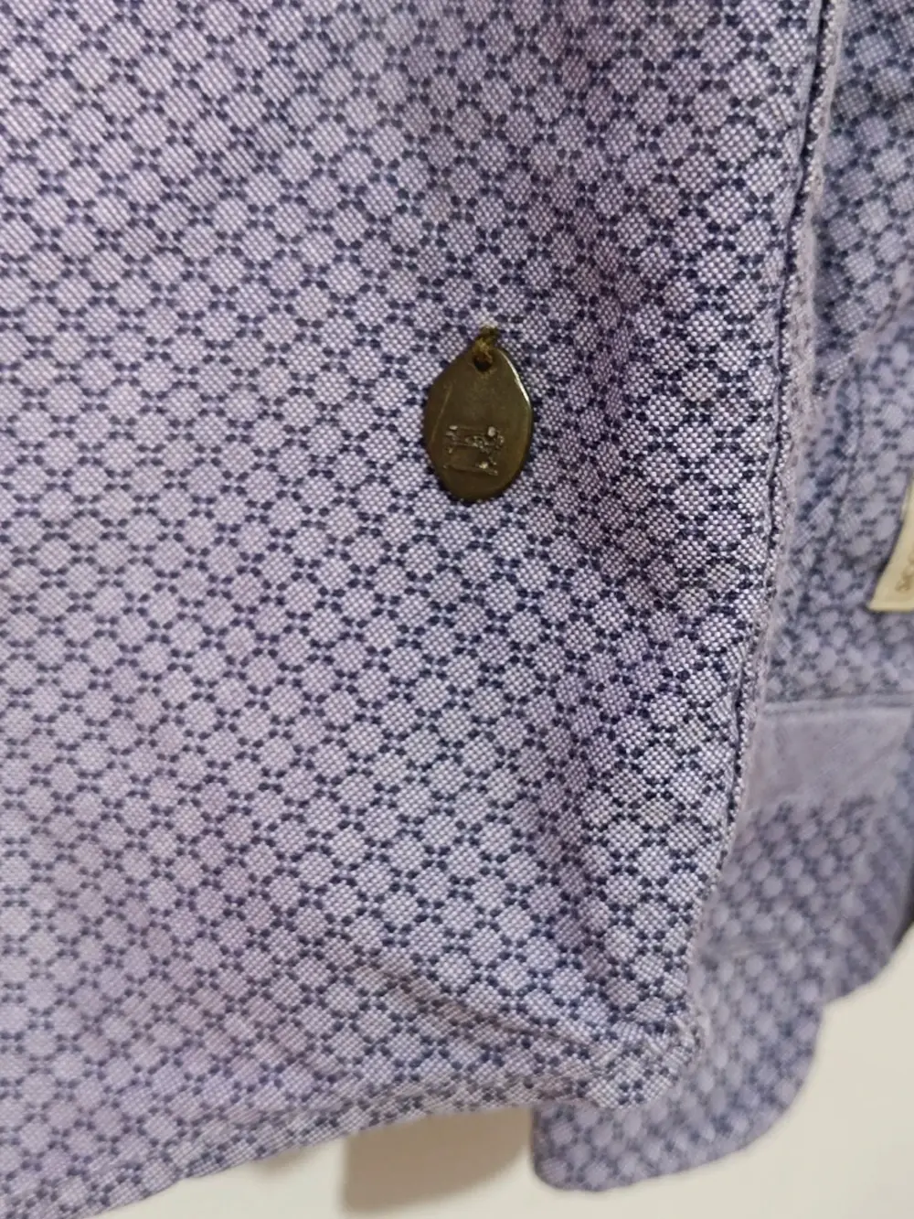 Camisa scotch & soda estampado geométrico lila azulado talla XL sirve para L ver medidas, foto 3