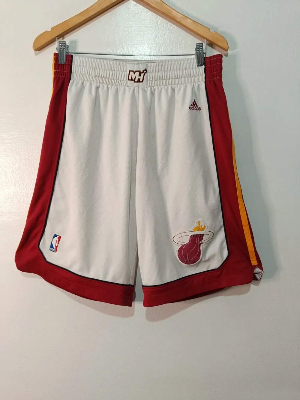 Short baloncesto miami heat adidas nba authentic talla m