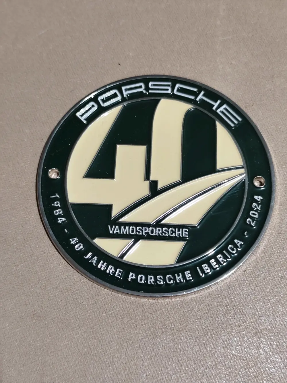 Insignia Porsche oficial 40 años talla única, foto 3