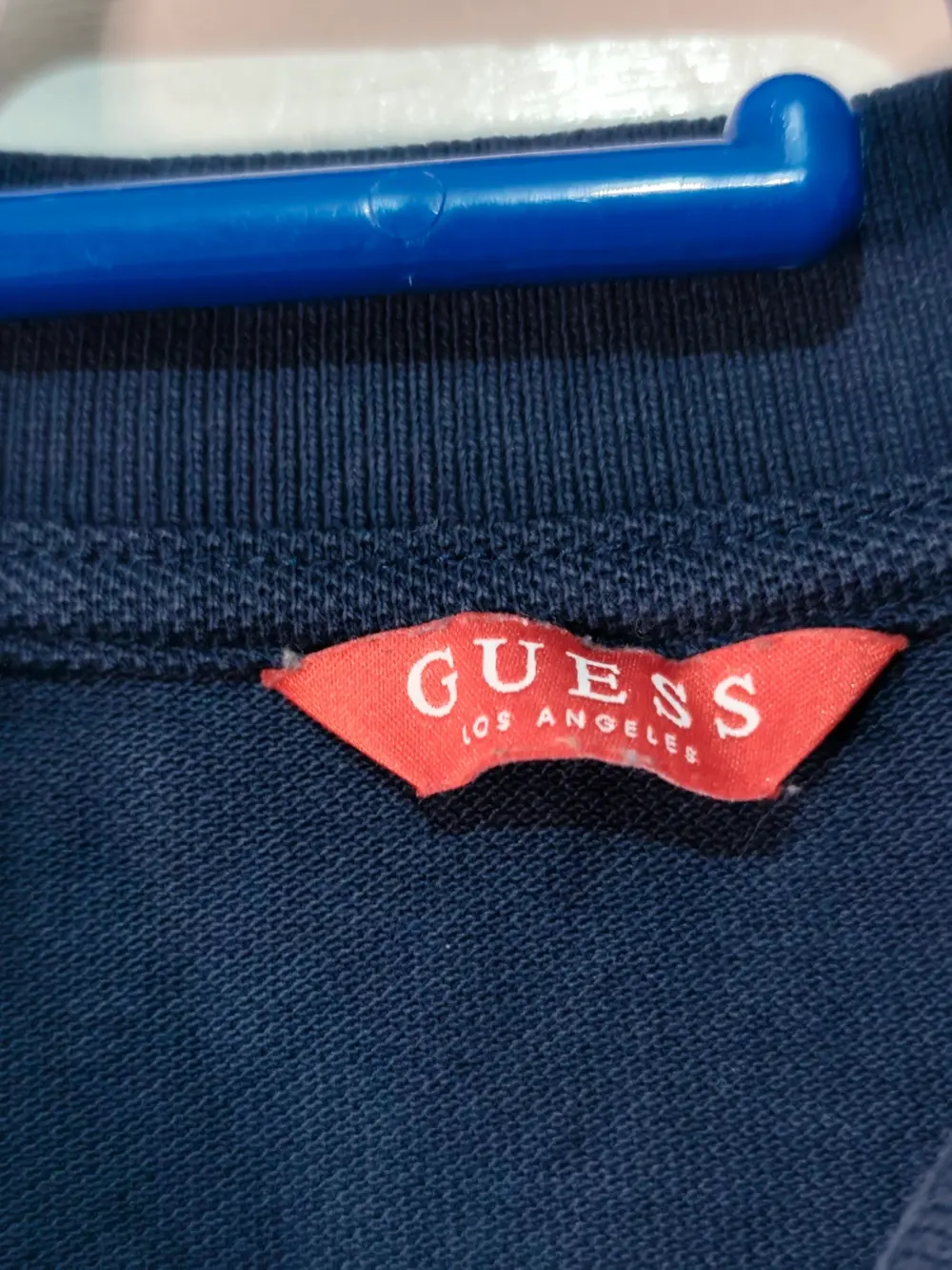 Polo Manga Larga Guess Azul Marino - Talla L sirve para M ver medidas, foto 4