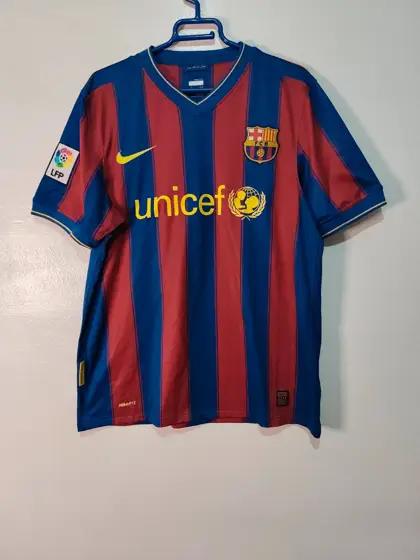 Camiseta vintage FC Barcelona 2009/2010 Local Talla M Nike (Época Triplete/Sextete)