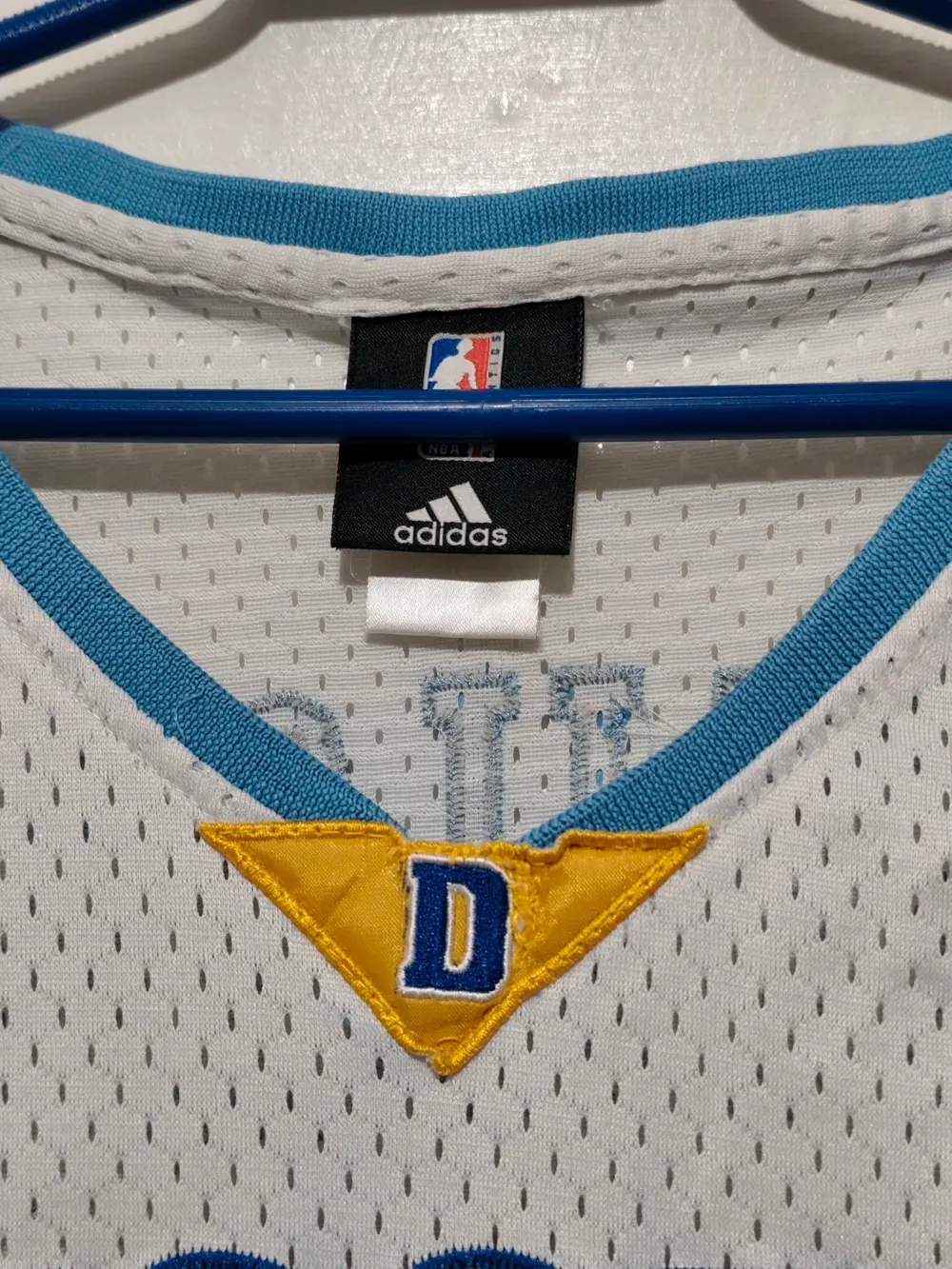 Camiseta vintage Carmelo Anthony Denver Nuggets NBA Adidas talla 50 equivale a una L ver medidas, foto 5